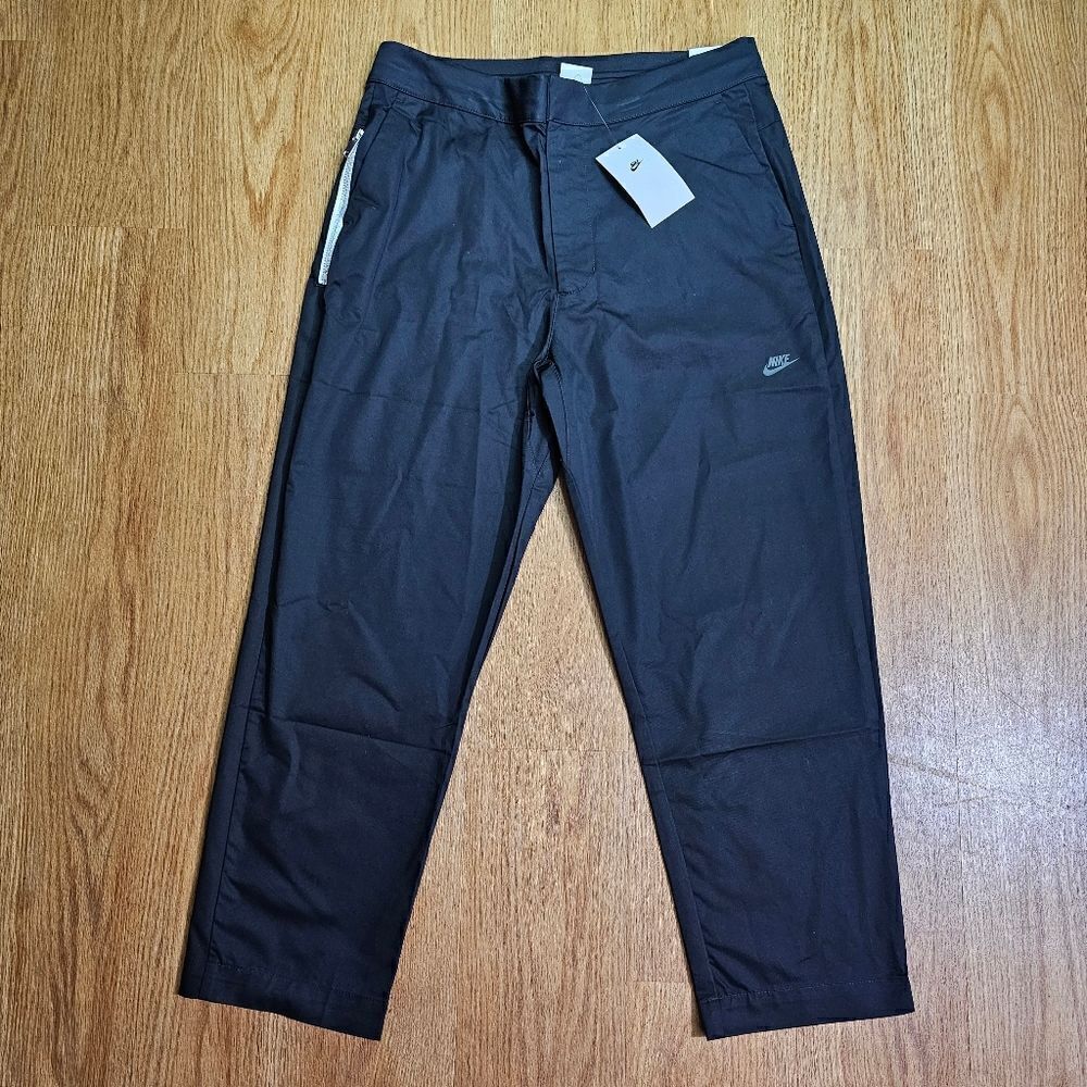 Nike Tech Style Essentials Pants Sneaker Length Black Men's Size 34 Large L New